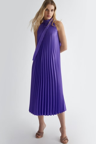 Robe plissée - Violet