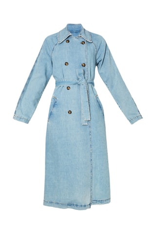 Trench en jean - Bleu