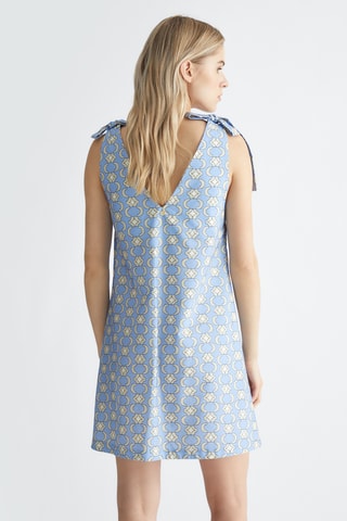 Robe droite - Bleu