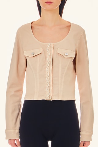 Veste en jean - Écru