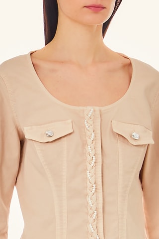 Veste en jean - Écru