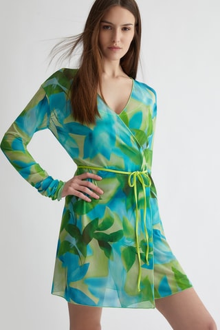 Kimono de plage - Turquoise