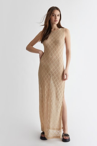 Robe droite - Beige
