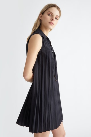 Robe plissée - Noir