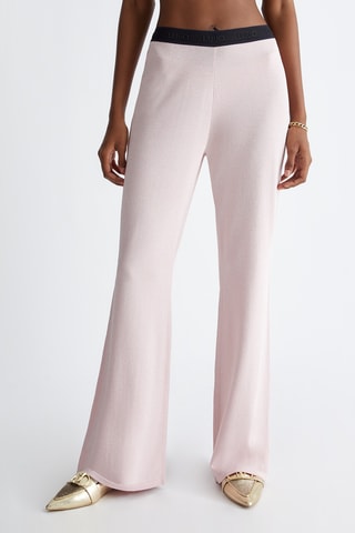 Pantaloni a vita alta - Rosa