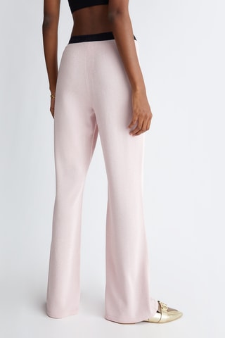 Pantaloni a vita alta - Rosa