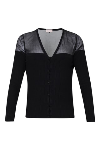 Gilet bi-matière - Noir
