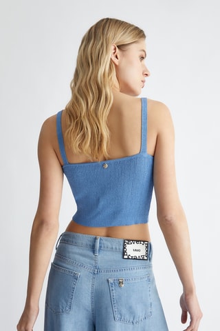 Crop top - Bleu