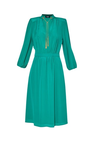 Robe midi en soie - Vert