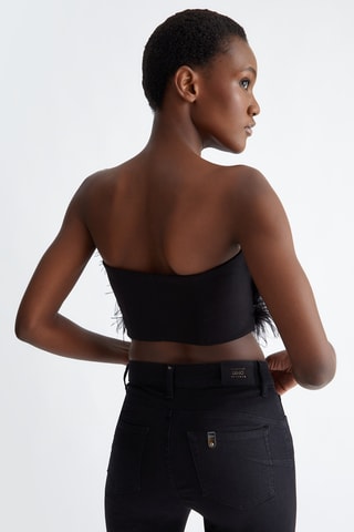 Crop top bustier - Noir