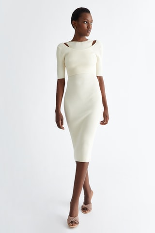 Robe midi - Blanc