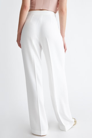 Pantaloni a vita alta - Bianco