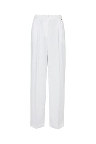 Pantaloni a vita alta - Bianco