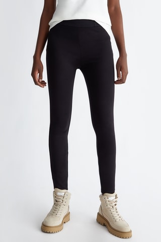 Leggings a vita alta - Nero