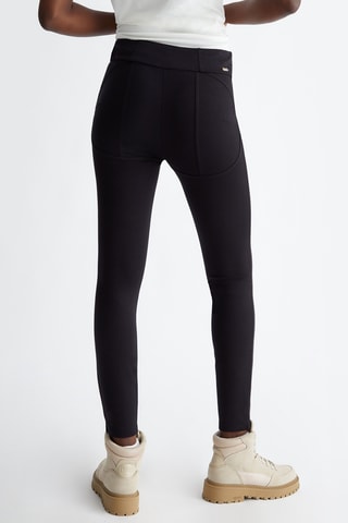 Leggings a vita alta - Nero