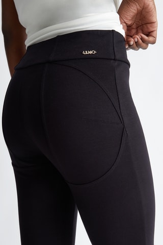 Leggings a vita alta - Nero