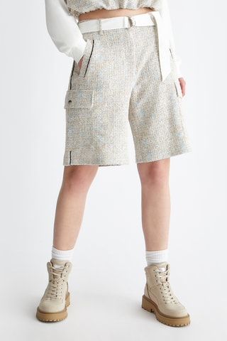 Short taille haute - Blanc