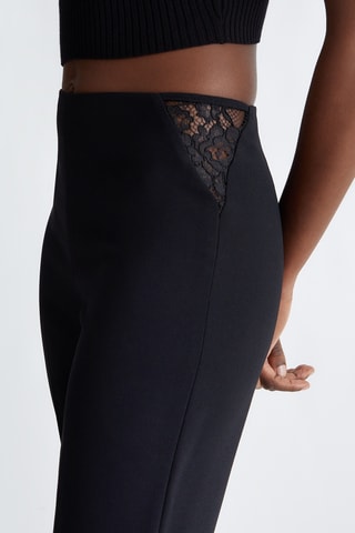 Pantalon taille haute - Noir