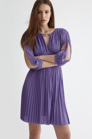 Robe plissée - Violet