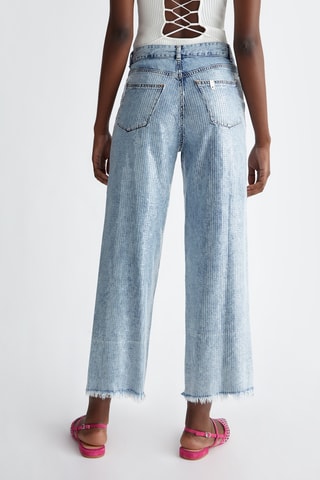 Jean flare 7/8 - Bleu