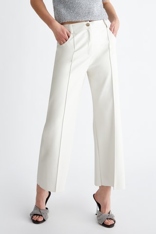 Pantaloni straight - Bianco