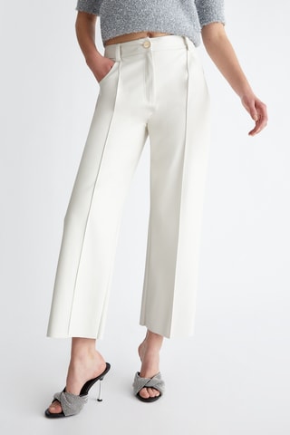 Pantaloni straight - Bianco
