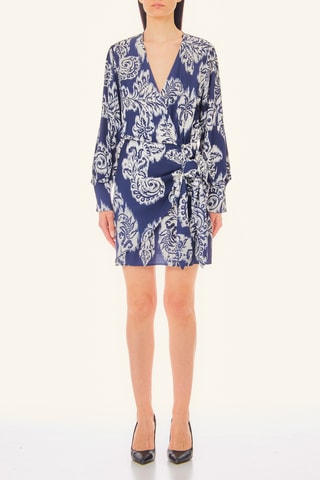 Robe portefeuille - Bleu