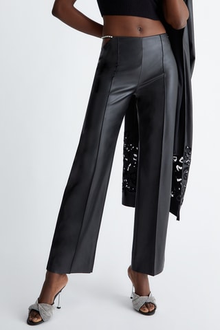 Pantaloni a vita alta - Nero