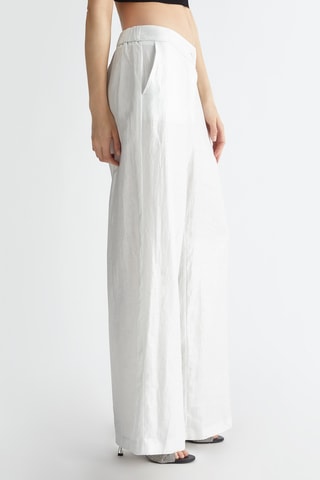 Pantaloni in lino - Argentato