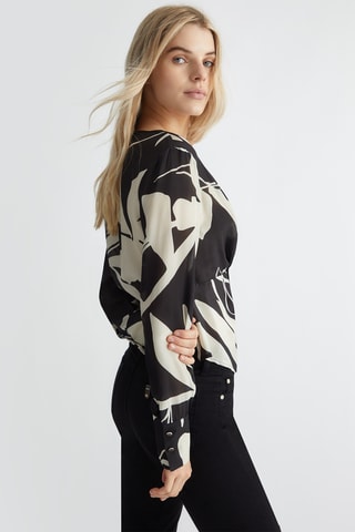 Top in seta - Multicolore