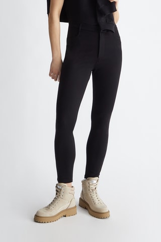Pantaloni a vita alta - Nero