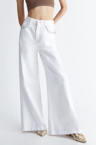 Jean flare - Blanc