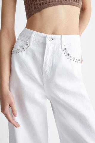 Jean flare - Blanc