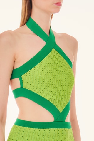 Robe longue - Vert