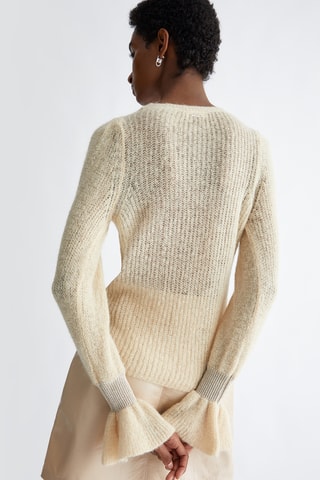Pull en laine et alpaga - Écru