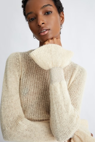 Pull en laine et alpaga - Écru