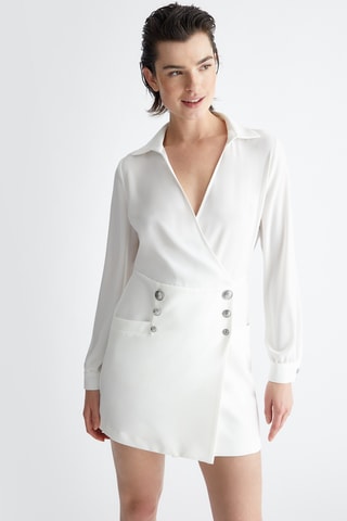 Robe portefeuille - Blanc