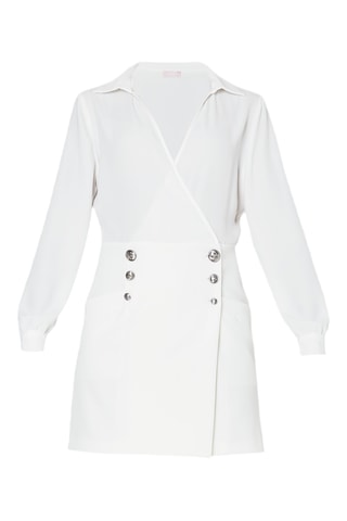 Robe portefeuille - Blanc