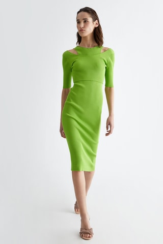 Robe midi - Vert
