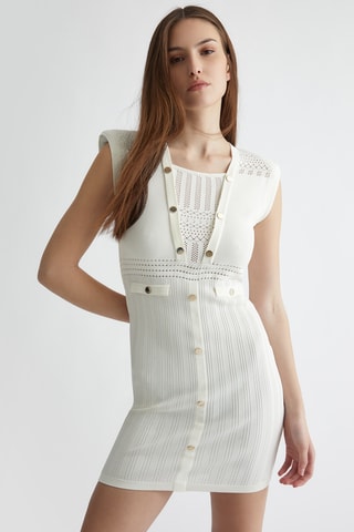 Robe fourreau - Blanc