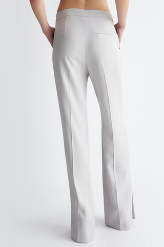 Pantaloni da completo a vita alta - Grigio