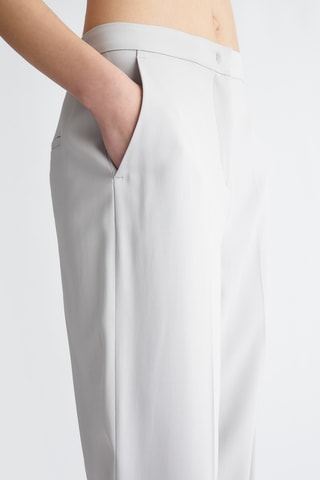 Pantaloni da completo a vita alta - Grigio