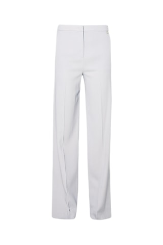 Pantaloni da completo a vita alta - Grigio