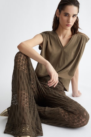 Top sans manches - Marron
