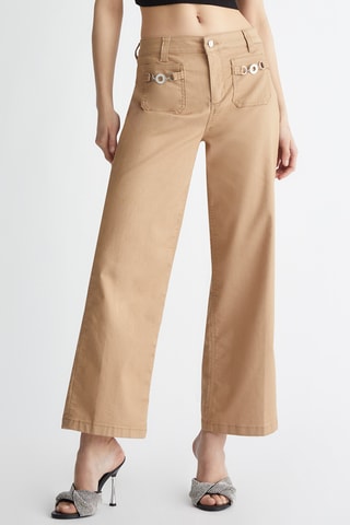 Pantalon flare - Camel