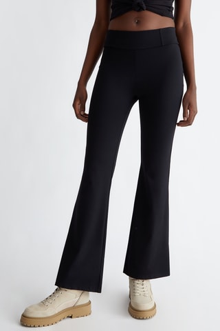 Pantaloni a vita alta - Nero