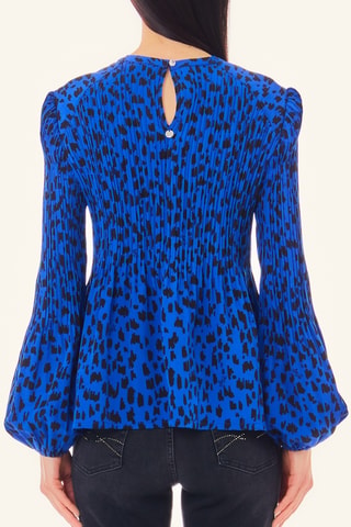 Robe plissée - Bleu