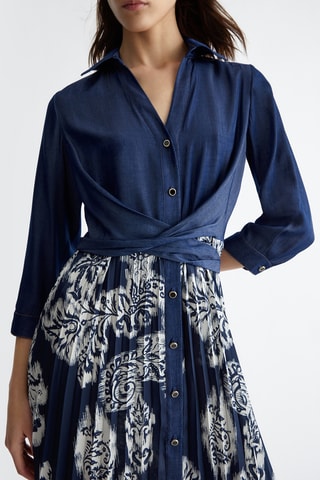 Robe chemise - Bleu