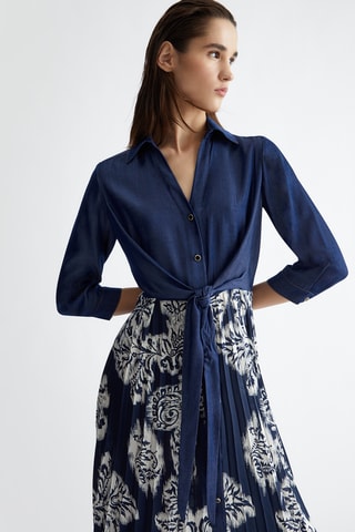 Robe chemise - Bleu