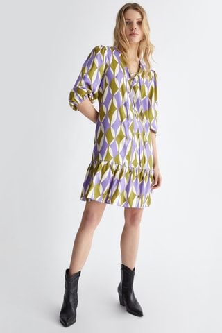 Robe taille basse - Multicolore